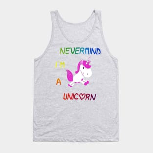 unicorn and rainbow Tank Top